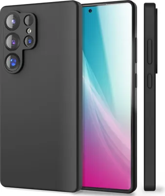 Zdjęcie produktu dla NALIA Phoenix do Samsung Galaxy S25 Ultra - Etui z płynnego silikonu - Grafitowa czerń