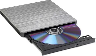 Zdjęcie produktu dla Zewnętrzna nagrywarka DVD USB 2.0, srebrna, 8x