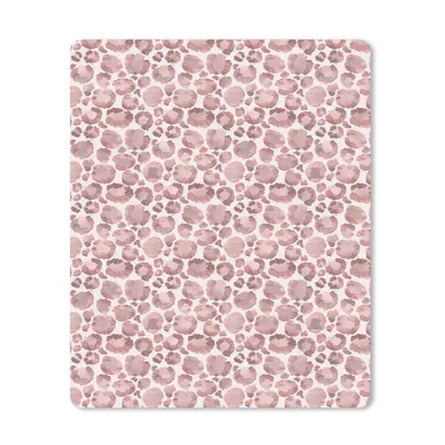 Produktbild von MuchoWow® Mauspad Mousepad Pantherdruck - Rosa - Aquarellfarbe 19x23 cm - Mousepads - Maus Mat - Pad - Mausunterlage - Mauspads - Spielen