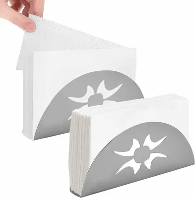 Produktbild von Serviettenhalter - Edelstahl - 2 Stück - Tischdekoration