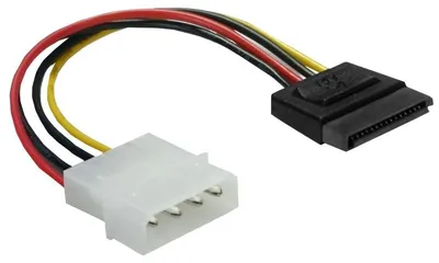 Produktbild von DeLOCK Cable Power SATA HDD > 4pin male – straight, 0,12 m