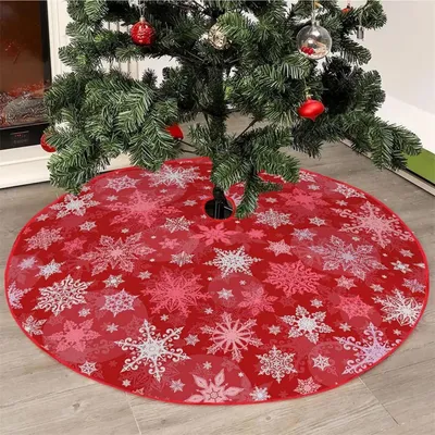 Immagine prodotto di Copertura rotonda bianca per l'albero di Natale, diametro 120 cm