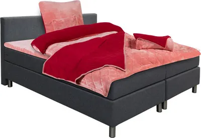 Produktbild von Dreamsoft Wende-Bettwäsche 135 x 200/80 x 80 cm,  Rose/Rot