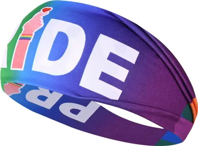 Produktbild von INF Regenbogen Sport Stirnband Schweißabsorbierend für Laufen, Yoga & Fitness Blau
