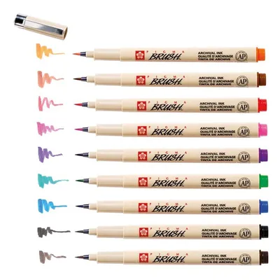 Obrázok produktu pre Sakura - Pigma Brush Etui mit 9 Farben