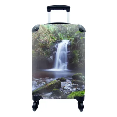 Produktbild von MuchoWow® Koffer Handgepäck Trolley Rollkoffer Kleine Reisekoffer mit 4 Rollen - Wasserfall - Natur - Wasser - Cabin Size < 55x40x23 cm & 55x40x20 cm - Fotokoffer - Kabinenkoffer - Boardgepäck - Reise-Box - Reisekoffer - Reisegepäck - Koffer mit Bild - Trolley für Kinder