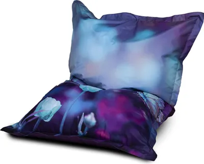 Produktbild von Ecopuf, Sitzsack Pouf, Sack Poufsessel Pufsack Kinder, Erwachene, Dg52 Schmetterlinge2, S 140x100cm
