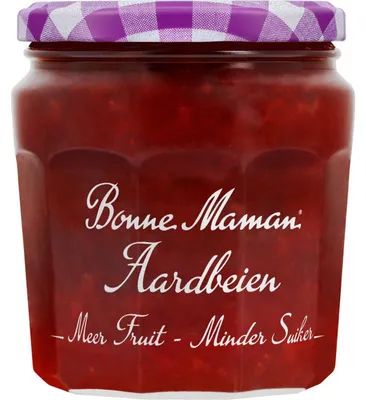 Produktbild von Bonne Maman Meer Fruit Minder Suiker Erdbeer Marmelade 335g – Weniger Zucker, fruchtig lecker