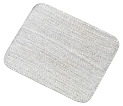 Kerzenplatte Aluminium gebürstet silber 10x8 cm