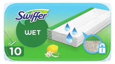 Image de Swiffer Lingettes humides pour sols, 10 pièces