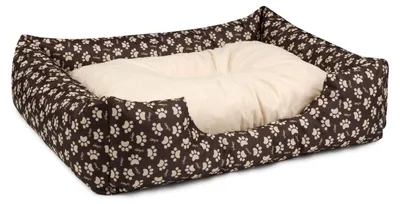 Produktbild von BedDog Hundebett MIMI, Hundesofa,Hundekissen,(S) ca. 55x40x17cm,SAND-DOG (braun/muster)