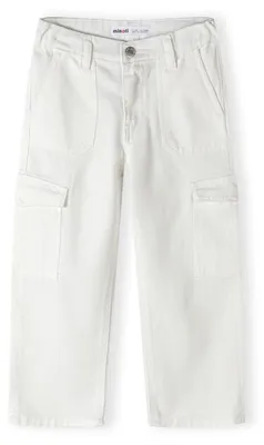 Image de Pantalon cargo blanc Minoti, taille 116, pour filles