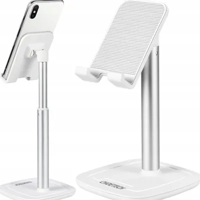 Produktbild von Choetech Aluminium Telefon oder Tablet Stand mit einstellbaren Weiß und Silber