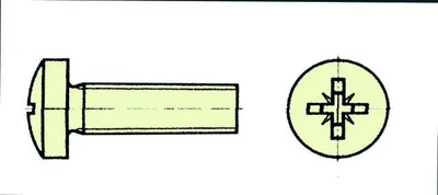 Produktbild von Extron Nylonschr. Zylk. mit Kreuz M 3x10 (VE=10St.)