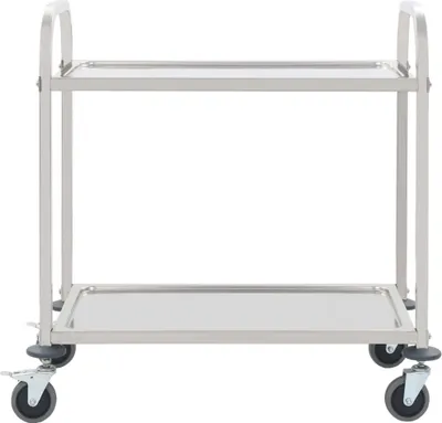 Obrázok produktu pre vidaXL 2-úrovňový servírovací vozík 95 x 45 x 83,5 cm Nerezová oceľ