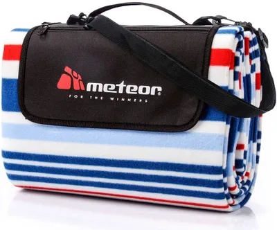 Produktbild von Picknickdecke Wasserdicht Isoliert Garten Campingdecke Outdoor Stranddecke Meteor 180x200 cm multicolour stripes XL