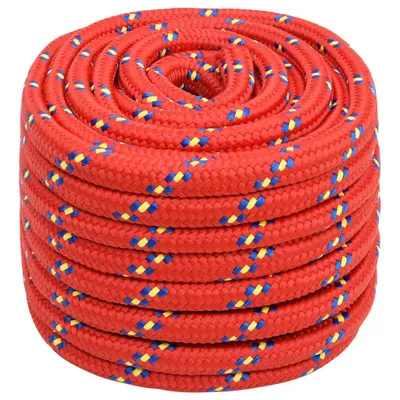 Image de vidaXL Corde de bateau rouge 20 mm 25 m Polypropylène