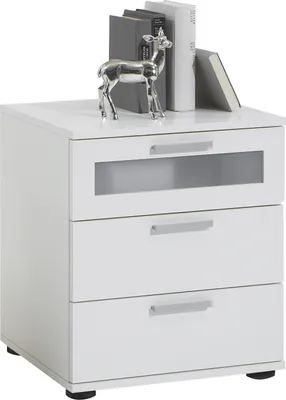 Produktbild von Nachtkonsole >JACK 2< in weiß - 45x53,5x38cm (BxHxT)