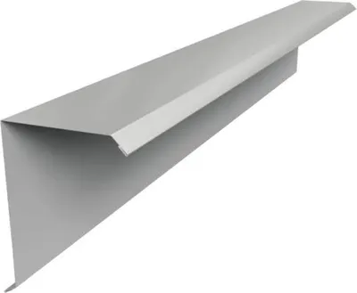 Produktbild von PRCIT Kantenwinkel H12 Weißaluminium RAL 9006 1000 mm x 111 mm x 0,4 mm