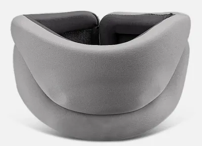 Produktbild von Nackenstütze, Nackenband Schlafhilfe Verstellbar Halswirbelsäule Druckentlastung Halskrause, Nackenstütze für Frauen und Männer Grau
