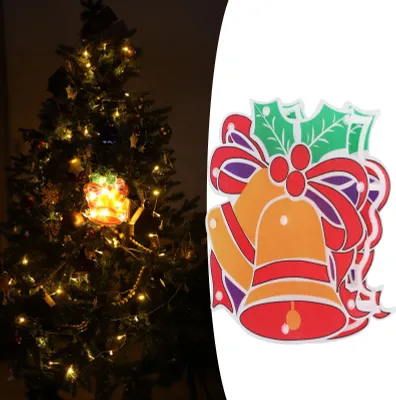 Produktbild von LED-Weihnachtsdekoration Lichter Batteriebetriebenes Fenster Hängende Dekoration mit Saugnapf für Weihnachtsfeier