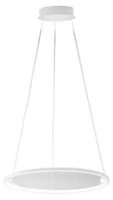Produktbild von ERIKA S/P LED-Pendelleuchte 38 W 1400 lm 3000 K dimmbar, Phasenanschnitt + Druckschalter, Gehäuse aus Aluminium und weißem Silikon - Gealuce