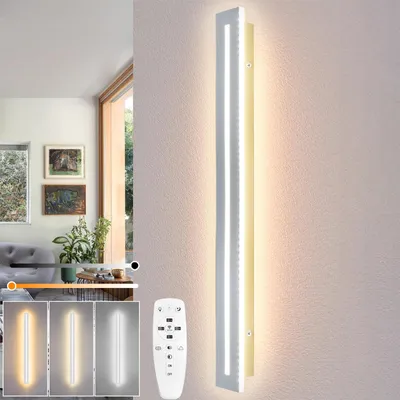 LED Wandlampe 60cm, 15W, dimmbar, 1800lm, mit Fernbedienung