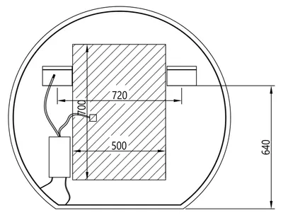Produktbild von LED-Badspiegel BOVA 2.0 - Spiegelheizung / Antibeschlag - Durchmesser wählbar, Spiegel rund (Durchmesser):Ø 120cm