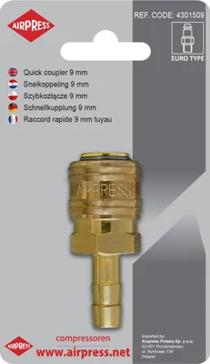 Immagine prodotto di Raccordo Per Tubo Flessibile 9 Mm
