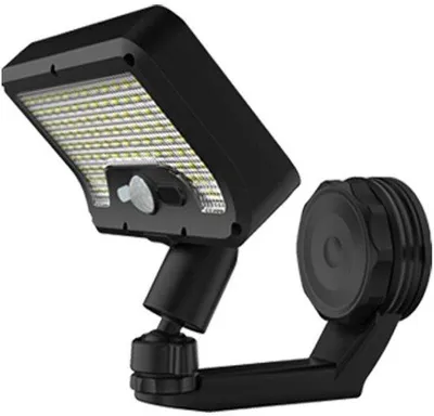 Zdjęcie produktu dla Lampa zewnętrzna zasilana energią słoneczną z czujnikiem ruchu – obrót o 360 stopni – wodoodporna – do ogrodu i garażu