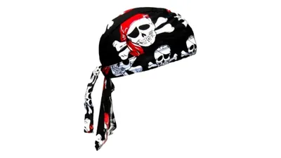 Produktbild von Bandana Cap Pirat, Kopftuch mit Totenköpfen Pirat, Bandana Headscarf with pirat, Pañuelo pañuelo Con Calaveras, Foulard Bandana Avec des crânes