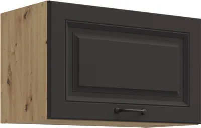 Produktbild von Hängeschrank 60 cm Stilo Grau + Eiche Artisan Küchenzeile Küchenblock Küche