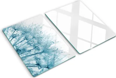 Obrázek produktu pro Kryt varné desky – Kryt na indukční desku – Ochranná skleněná deska – 2x40x52 cm– Skleněné ochranné desky na sporák –Tvrzené sklo –Pampeliška