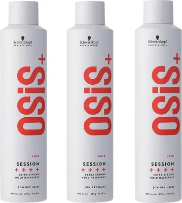 Zdjęcie produktu dla Schwarzkopf Osis Session Extra Strong Hold Lakier do włosów 3x300ml