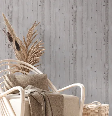 Immagine prodotto di A.S. Creation | Natural Living | 385022 | Carta da parati in tessuto non tessuto | Effetto legno | 10,05 x 0,53 m | Grigio | Soggiorno | Ingresso | Ufficio | Cucina | Salotti