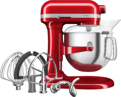 Zdjęcie produktu dla KitchenAid 5KSM70SHXECA, Mikser stojący, Czerwony, Bić, Ugniatać, Miksowanie, 1,1 m, 6,6 l, Dźwignia