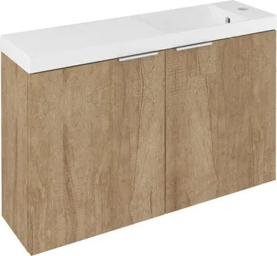 Produktbild von Sapho LATUS X Unterschrank mit Waschbecken 80x54,5x22cm, Eiche Alabama