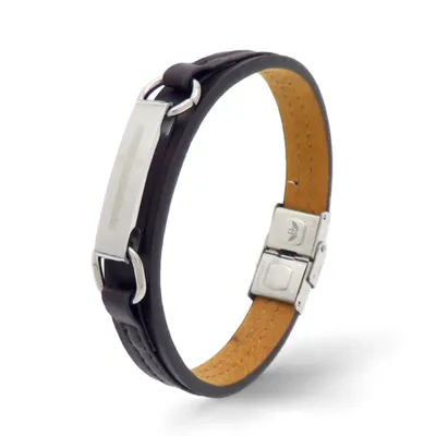 Produktbild von Leder Armband SILVER FAITH 21 cm / Silber