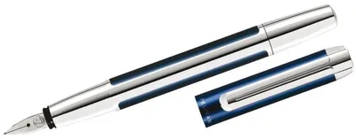 Produktbild von Füllhalter Pura F blue-silver.