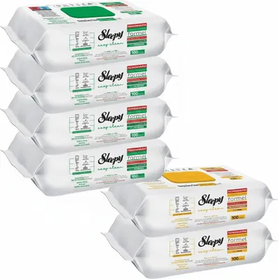 Produktbild von Sleepy Feuchttücher 4x Grün +2x Gelb