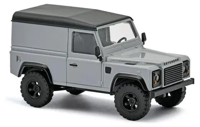 Obrázek produktu pro Busch 54356 – Land Rover Defender 90 dodávka v měřítku 1:87, stříbrná –