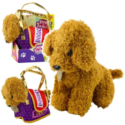 Produktbild von Lean Pudel In Klettsack Maskottchen Plüschtier Hellbraun