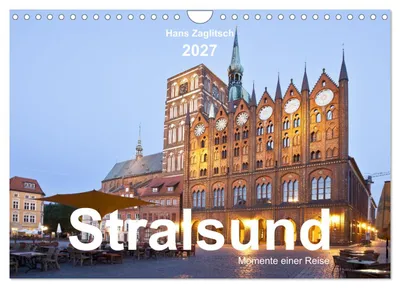 Produktbild von Stralsund - Momente einer Reise (Wandkalender 2027 DIN A4 quer), CALVENDO Monatskalender