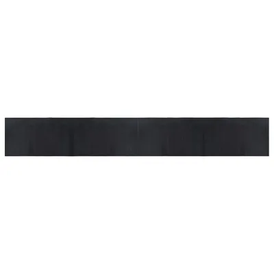Produktbild von vidaXL Teppich Rechteckig Schwarz 60x400 cm Bambus