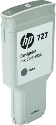 Produktbild von HP 727 - 300 ml - mit hoher Kapazität - Grau - original - DesignJet - Tintenpatrone - für DesignJet T1500, T1530, T2500, T2530, T920, T930