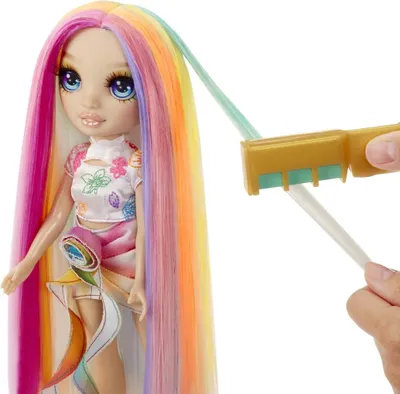 Zdjęcie produktu dla Rainbow High Hair Chalk & Style Doll- Amaya (Rainbow), Lalka modowa, Damski, 4 lat(a), Chłopak, dziewczyna, 280 mm, Wielobarwny