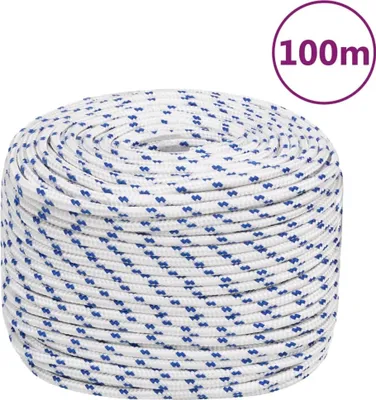 Produktbild von The Living Store Bootsseil Weiß 10 mm 100 m Polypropylen