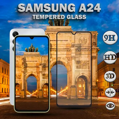 Produktbild von Samsung Galaxy A24 - Gehärtetes Glas 9H - Hochwertiger 3D-Displayschutz
