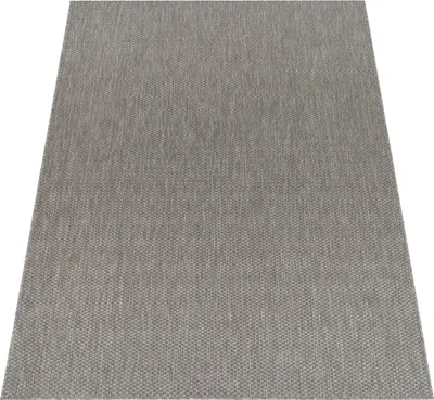 Produktbild von Teppich Kurzflor Unifarben Wohnzimmer schmutzabweisend Hellgrau Läufer 80x150 | 100% Polypropylen, Rücken aus Polypropylen | pflegeleicht