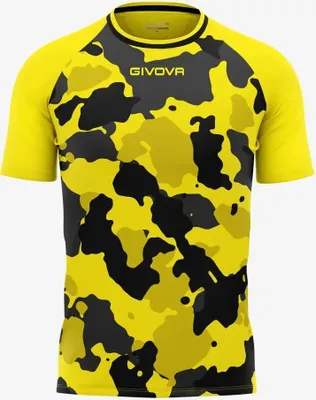 Produktbild von Herren-T-Shirt Givova Army Gelb-Schwarz Gelb